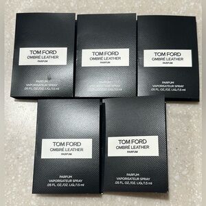 Five Tom Ford Ombré Leather 0.05 oz Parfum Sample Vials